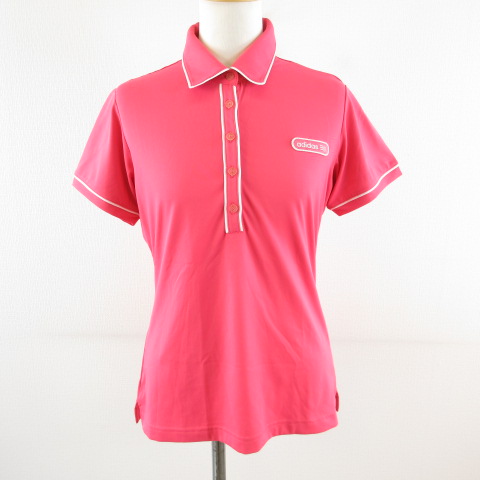 9UNDER ピンク ゴルフレディースポロシャツ L 9UNDER ピンク ゴルフレディースポロシャツ L 9UNDER ピンク ゴルフ
