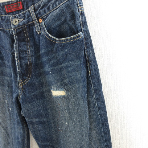 【Johnbull kojima japan】ダメージ デニム ジーンズ L Johnbull kojima japan】ダメージ デニム ジーンズ L