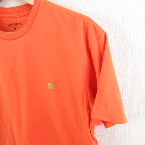 【国内正規品】カーハート Carhartt WIP オレンジ Tシャツ #40 カーハート carhartt WIP Tシャツ 半袖 ワンポイント オレンジ M