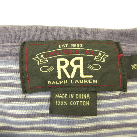 RRL ダブルアールエル ポケットTシャツ 半袖 ジャガードボーダー RRL ダブルアールエル ポケットTシャツ 半袖 ジャガードボーダー