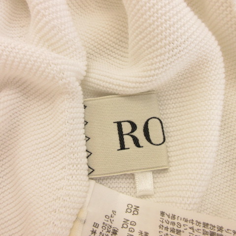 ロペ ROPE サマーニット フレンチスリーブ 白 38 *A656 ロペ ROPE サマーニット フレンチスリーブ 白 38 *A656 レディース 117