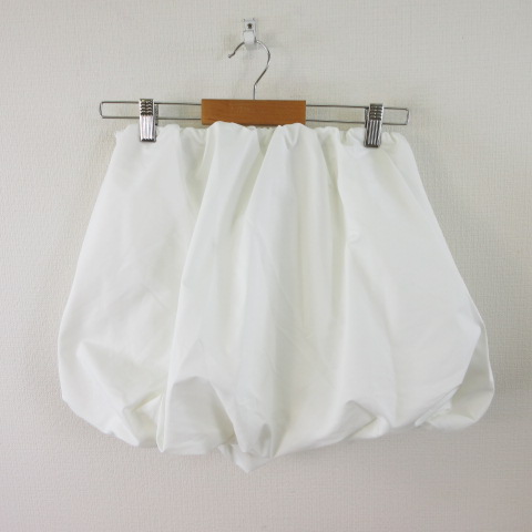 ザラ ZARA バルーンスカート ミニ 白 XS *T176 レディース 117
