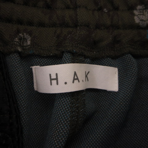ハク スーパーハッカ H.A.K ニットジャカードトラックパンツ ロング 花  
