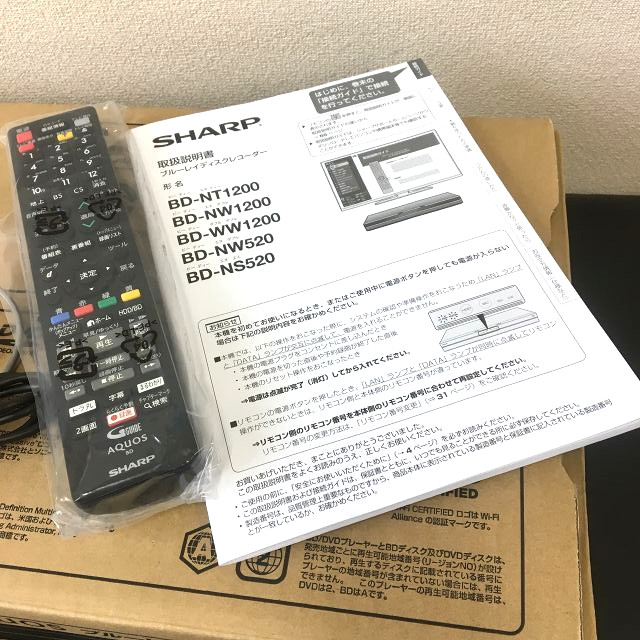 SHARP AQUOS ブルーレイレコーダー BD-NT1200　ジャンク レコーダー BD-NW1200 | レコーダー：シャープ