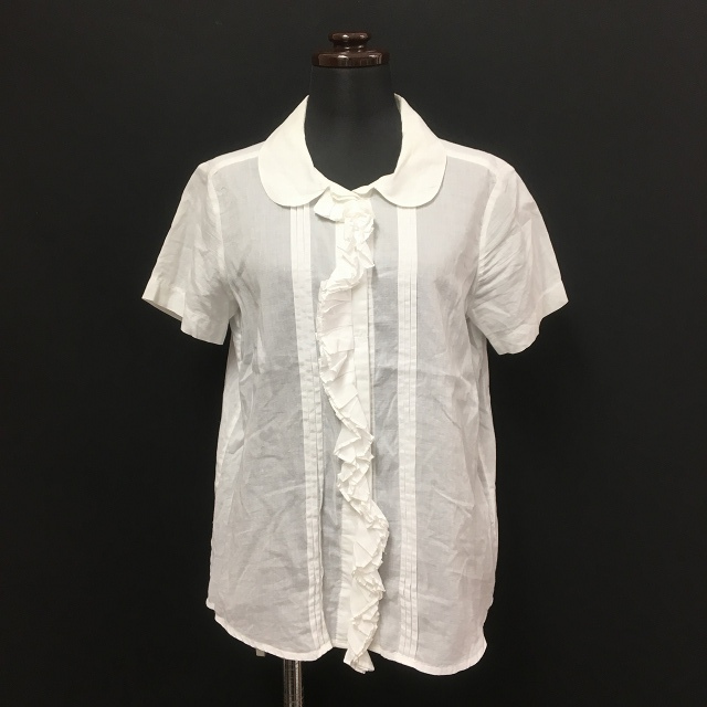 カレンウォーカー KAREN WALKER ラウンドカラー フリル シャツ  