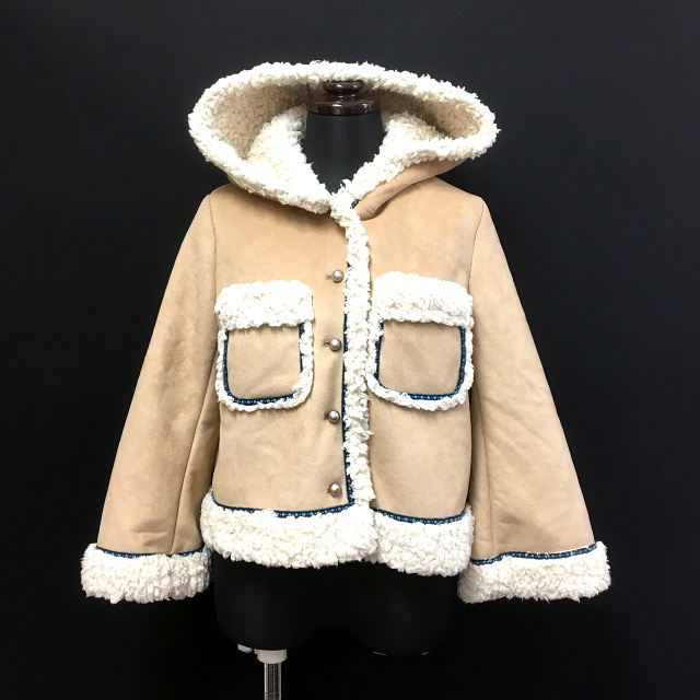 ミニマム MINIMUM ショート丈 フェイクムートン コート ジャケット 2 