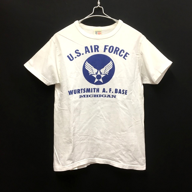 バズリクソンズ Buzz Rickson S U S エアフォース プリント Tシャツ カットソー 半袖 S ホワイト 白 春夏 メンズ 118 ベクトルパーク