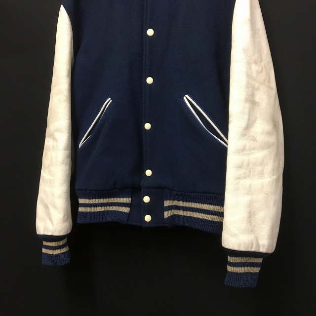 キャッチボール catch ball 袖レザー スタジャン ブルゾン 長袖 38