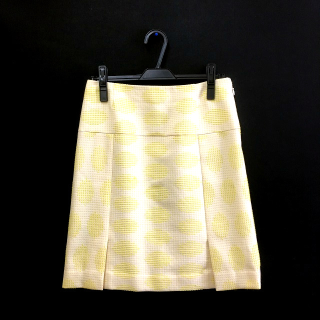 トラサルディ TRUSSARDI 刺繍 フレアスカート ボトムス ウール 膝丈 42  