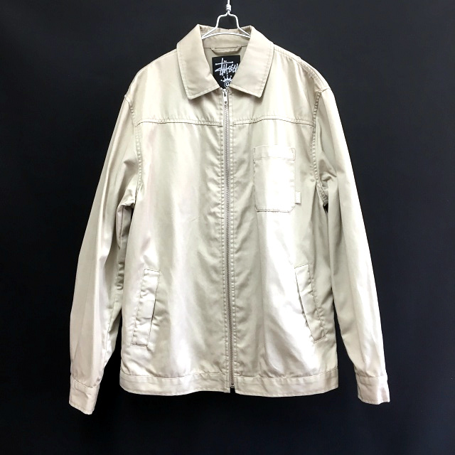 ステューシー STUSSY ワークジャケット ブルゾン コットンポリ 長袖 M 