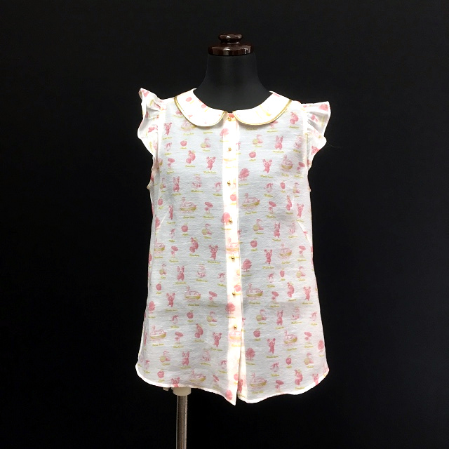 フランシュリッペ franche lippee 15SS 壁紙ブラウス ノースリーブ 