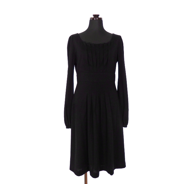 クードシャンス Cdec Coup De Chance プリーツ ワンピース チュニック ウール 38 ブラック 黒 秋冬 レディース 118 ベクトルパーク