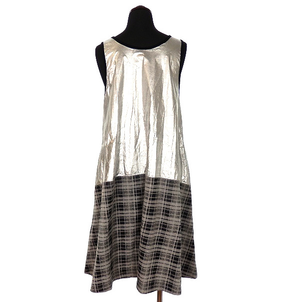 プティローブノアー Petite Robe Noire Aライン ワンピース チュニック ノースリーブ シルバー グレー 銀 灰 Pro 14fg21 Ssaw レディース 118 0042 ベクトルパーク