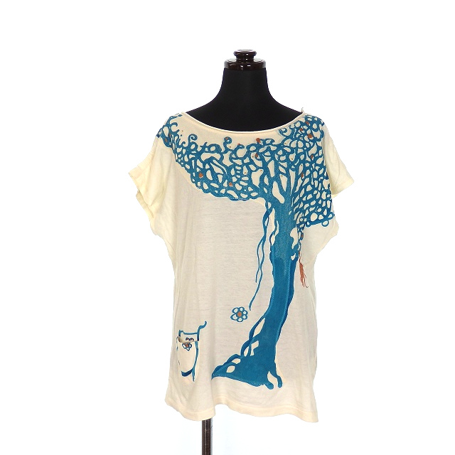 ツモリチサト Tsumori Chisato シルエットツリー Tシャツ カットソー 半袖 2 ホワイト 白 Tc91jk9 春夏 レディース 118 ベクトルパーク