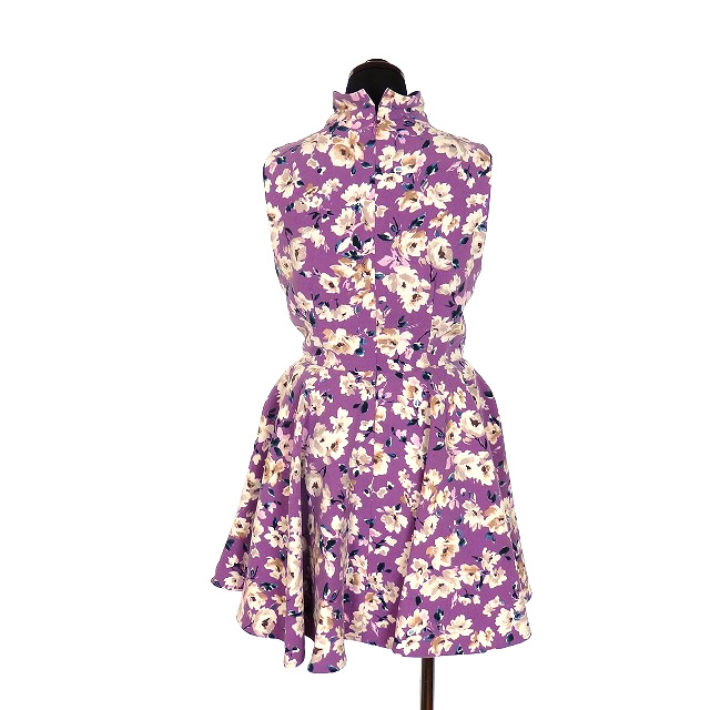 スナイデル Snidel スタンドカラー フラワーワンピース チュニック 0 パープル 紫 Swfo 春夏 レディース 118 ベクトルパーク