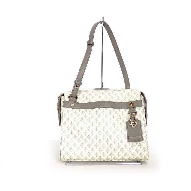 パトリック コックス Patrick Cox 2way ショルダーバッグ モノグラム柄 鞄 オフホワイト グレー 白 灰 Ssaw レディース 118 ベクトルパーク
