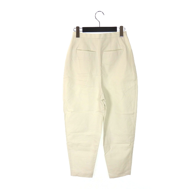 エンフォルド Enfold Coダブルフェイス コクーン クロップドパンツ スラックス 36 ホワイト 白 3009s231 0140 Ssaw レディース 118 ベクトルパーク