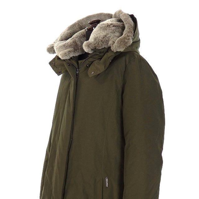 ウールリッチ Woolrich W S Bow Bridge ボウブリッジ ダウンコート モッズ ジャケット 長袖 S ダークグリーン 緑 Wwcps2648d レディース 118 ベクトルパーク