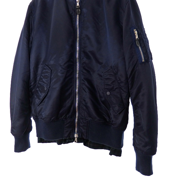 ユニフォームエクスペリメント Uniform Experiment 18aw Reversible Ma 1 ジャケット ブルゾン 長袖 1 ネイビー グリーン Ue 1004 メンズ 118 ベクトルパーク