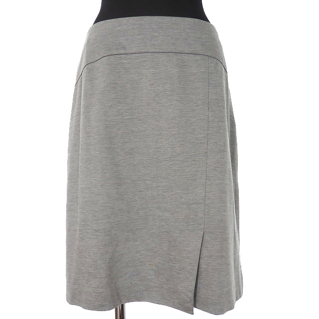 中古 アンタイトル Untitled スーツ セットアップ 上下 テーラードジャケット 総裏地 タイトスカート ひざ丈 2 チャコールグレー レディース 割引クーポン