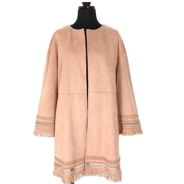 ザラ Zara フリンジ ノーカラーコート ジャケット 長袖 Xs ピンク レディース 118 ベクトルパーク ザラ Zara フリンジ ノーカラーコート ジャケット 長袖 Xs ピンク レディース 118 ベクトルパーク