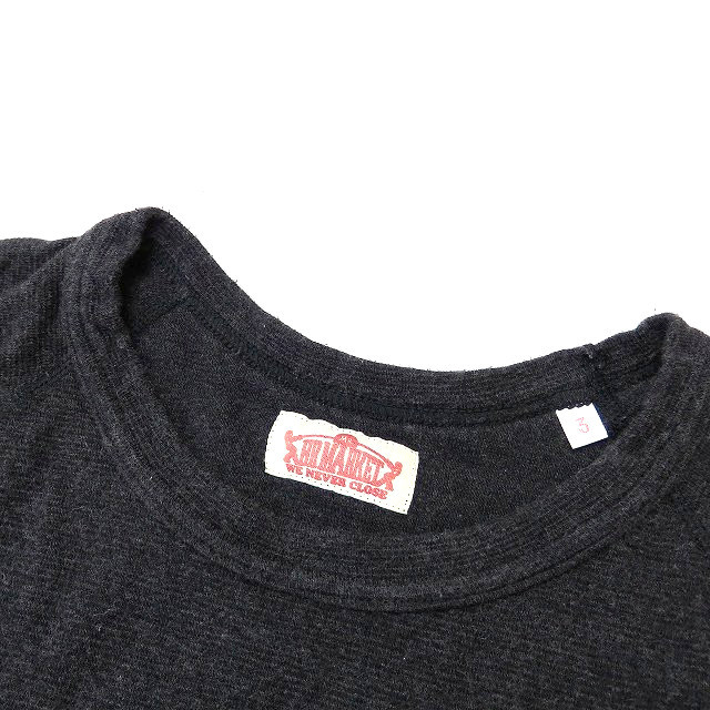 ハリウッドランチマーケット Hollywood Ranch Market ストレッチフライス クルーネック 半袖 Tシャツ カットソー 3 L ダークグレー 灰 日本製 メンズ レディース 118 ベクトルパーク