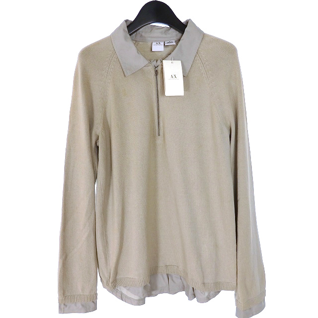 アルマーニエクスチェンジ A X Armani Exchange レイヤードデザイン 襟付き ニット セーター 長袖 S グレー 灰 O6w491po メンズ 118 ベクトルパーク アルマーニエクスチェンジ A X Armani Exchange レイヤードデザイン 襟付き ニット セーター 長袖 S グレー 灰 O6w491po メンズ 118 ベクトルパーク
