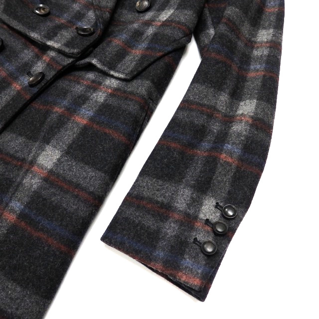 【3.1 PHILLIP LIM】ダブルブレストコート グレンチェック 3.1 Phillip Lim チェックコート