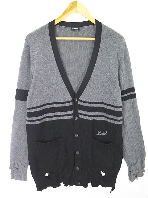 ディーゼル ダメージカーディガン 甘く 