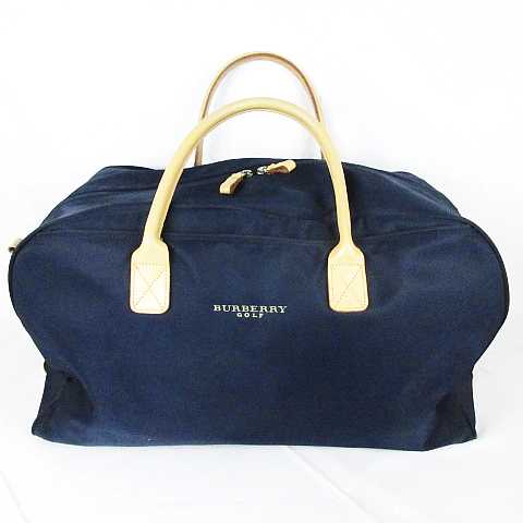激レア/大容量✨バーバリーゴルフ せんし ボストンバッグ ホース刺繍  