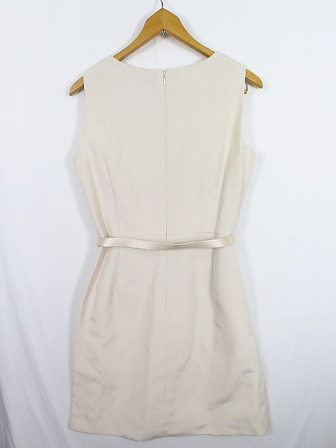 ユキトリイ Yuki Torii ワンピース ノースリーブ 膝丈 ベルト 38 アイボリー Sa7841 レディース 119 ベクトルパーク