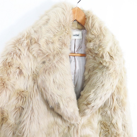 スナイデル Snidel ボリューム ファイクファーコート 1 ベージュ 2sa0037 レディース 119 ベクトルパーク