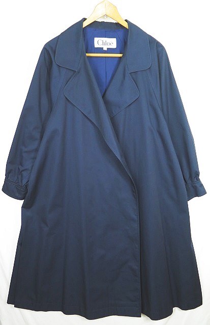 クロエ CHLOE トレンチ ガウンコート ウエストリボンベルト 40  