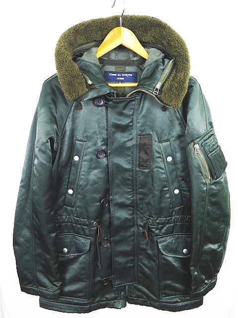 コムデギャルソンオムオム Comme Des Garcons Homme Homme N3b フライトジャケット ナイロン S カーキ Ad16 2sa0726 メンズ 119 ベクトルパーク