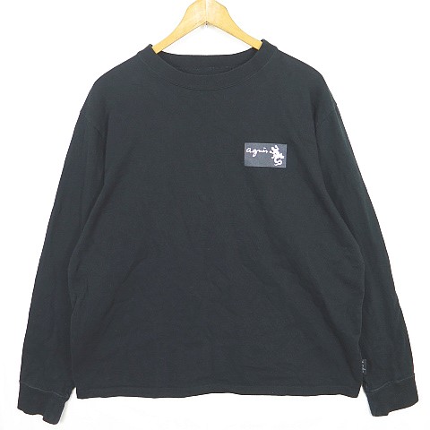 アニエスベー Agnes B Pour Adam Et Rope カットソー 長袖tシャツ リザードロゴプリント コットン L ブラック 2sa0843 メンズ 119 ベクトルパーク アニエスベー Agnes B Pour Adam Et Rope カットソー 長袖tシャツ リザードロゴプリント コットン L ブラック 2sa0843 メンズ 119 ベクトルパーク