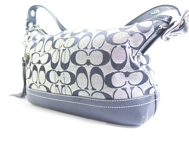 COACH コーチ 9363 ワンショルダーハンドバッグ ブルー シグネチャー COACH コーチ 9363 シグネチャー ワンショルダーバッグ - メルカリ