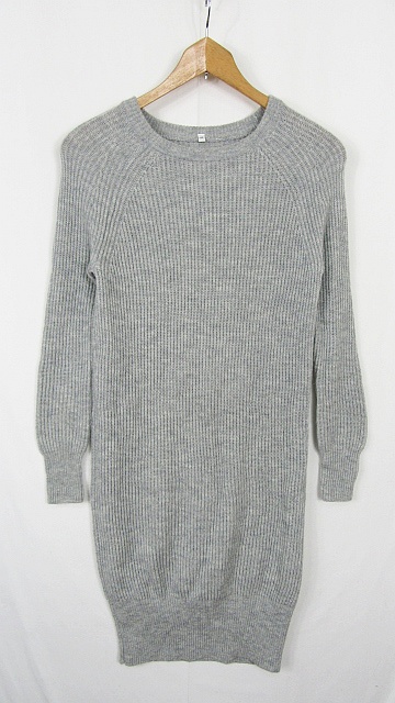 無印良品 良品計画 Muji ミニ ワンピース ニット ウール M ライトグレー Rb0174 レディース 119 2105 ベクトルパーク