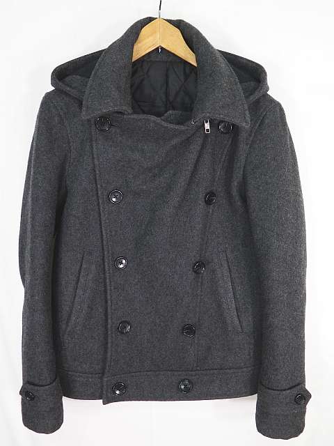 シップスジェットブルー Ships Jet Blue ピーコート Pコート メルトン フード S チャコールグレー 2sa1263 メンズ 119 ベクトルパーク