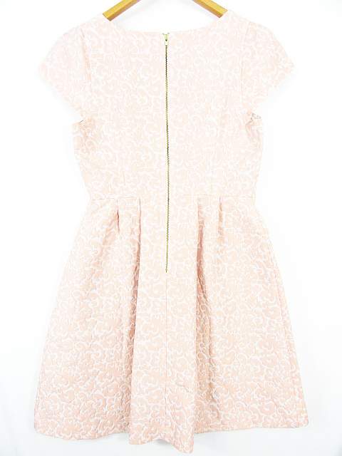 ルビーリベット Rubyrivet ジャガードドレス ワンピース 膝丈 レーヨン ピンク 38 So0219 レディース 119 ベクトルパーク