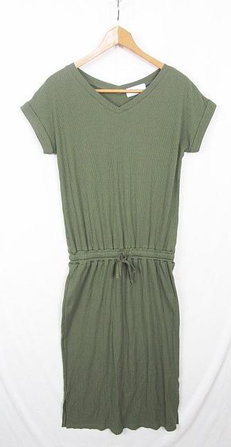 未使用品 アズールバイマウジー Azul By Moussy ワンピース ストレッチ S カーキ Rb0644 レディース 119 ベクトルパーク