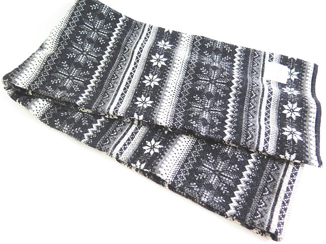 B Y ユナイテッドアローズ Beauty Youth ビューティー ユース マフラー ノルディック柄 ウール ブラック 2sa1798 メンズ 119 ベクトルパーク