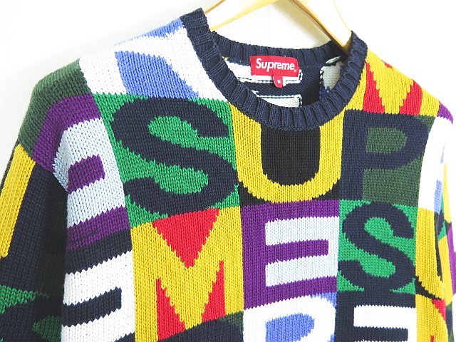 シュプリーム SUPREME 18FW Big Letter Sweater ビックレターセーター 