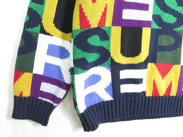 シュプリーム SUPREME 18FW Big Letter Sweater ビックレターセーター 