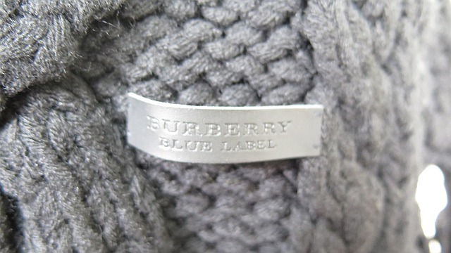 BURBERRY BLUE LABEL バーバリーブルーレーベル ケーブルニット バーバリーブルーレーベル ケーブルニット カーディガン