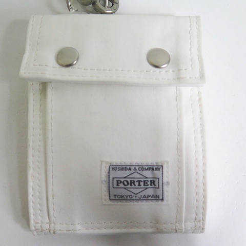ポーター Porter 美品 Free Style フリースタイル 2つ折り財布 縦型 ウォレットコード ホワイト 2sa4102 119 ベクトルパーク