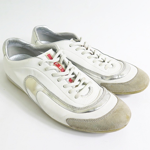 プラダスポーツ PRADA SPORT レザー ドライビングシューズ スニーカー 