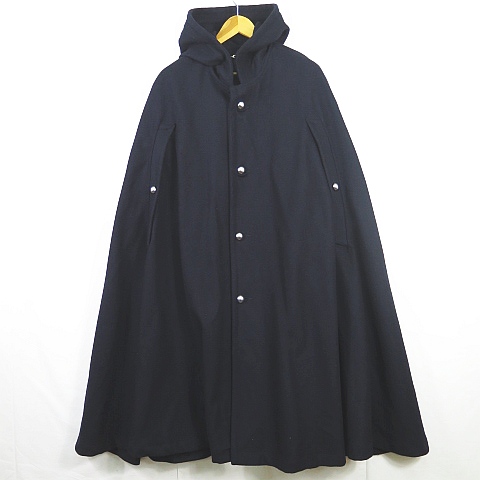 WAIPER フランス軍 ウールケープ マント ポンチョ L-XL ダークネイビー 