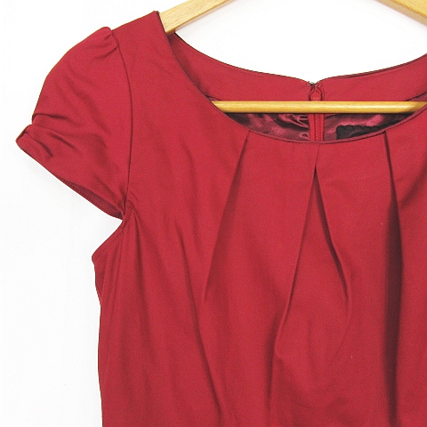 リッチミー Riccimie NEW YORK ワンピース フレンチスリーブ 膝丈  