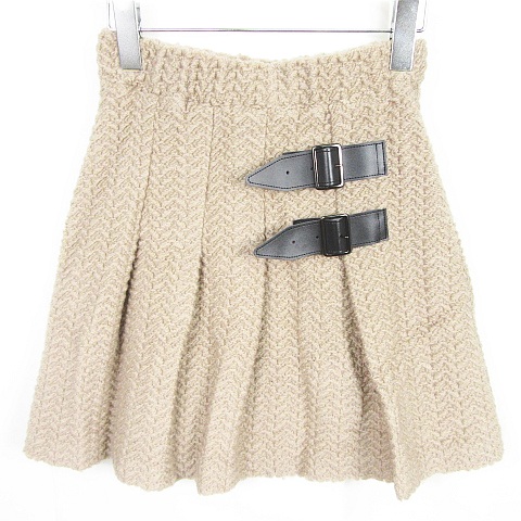 TO BE CHIC ニットスカートプリーツスカートひざ丈 TO BE CHIC ニットスカートプリーツスカートひざ丈