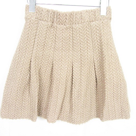 TO BE CHIC ニットスカートプリーツスカートひざ丈 TO BE CHIC ニットスカートプリーツスカートひざ丈